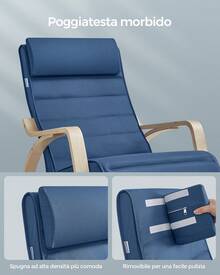 Sedia girevole - Blu - Visualizzare 6