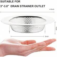 Summer Must-Have,2025 Best SellerKitchen Sink Strainer Stainless Steel, LASSHSWA Kitchen Sink Drain Strainer, Sink Strainers For Kitchen Sinks With Large Wide Rim 4.5" Diameter (2 Pack) : Tools & Home Improvementtrapeador Para Piso,Productos De Limpieza,Cleaning Supplies,Gardening Supplies - 4 PACK - 查看 2