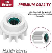 Bearing Replacement For OCedar Mop Bucket - Easy Fix For O-Cedar Easywring Bucket System. 2 Pack One Way Clutch Gear Sprockets Repair Compatible With 90% Rotation Mop Bucket On The Market. - 1 - View 2
