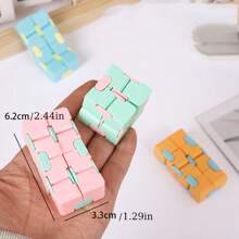 Cube magique à casse-tête anti-stress, jouets de soulagement pour adultes, cube infini amusant, jouets sensoriels, cadeaux de Noël spéciaux, 5/10 pièces, cube magique infini aux couleurs arc-en-ciel en ABS, jouets anti-stress faciles à jouer, fileur de main, jouets anti-stress de bureau (couleur aléatoire), cube à casse-tête magique anti-stress, jouets de soulagement pour adultes, blocs cube, jouets sensoriels pour l'autisme, le TDAH, le TOC, l'anxiété, jouets pour les mains