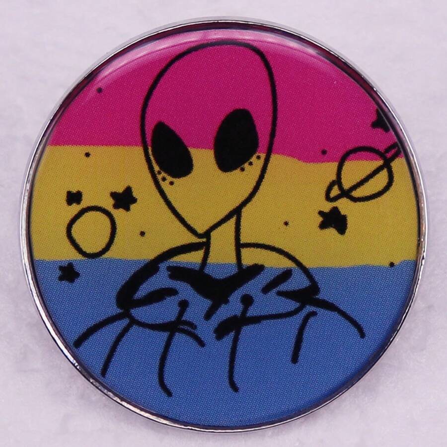 Space Boy Alien Brooch Peripheral Accessories Badge - Multicolor - View 1