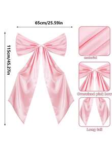 Guirnalda con gran lazo de cinta, guirnalda decorativa con gran lazo pomposo para colgar en pared como decoración para fiesta de soltera, cumpleaños, baby shower, boda, despedida de soltera