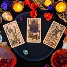 Feydor Tarot, Codzienne Czytanie Tarota, Gra Karciana Wizard's Fate, Rozrywka Rodzinna, Gra Planszowa, Wróżenie, Prezent z Kartą Tarota, Nadaje Się Na Prezenty Na Boże Narodzenie, Halloween I Święto Dziękczynienia Dla Przyjaciół