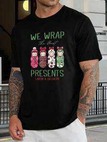 Camiseta divertida de bebé para Navidad. El mejor regalo de parto para nuevas mamás, enfermeras y mujeres - Bonita camiseta navideña - Negro - Ver 1