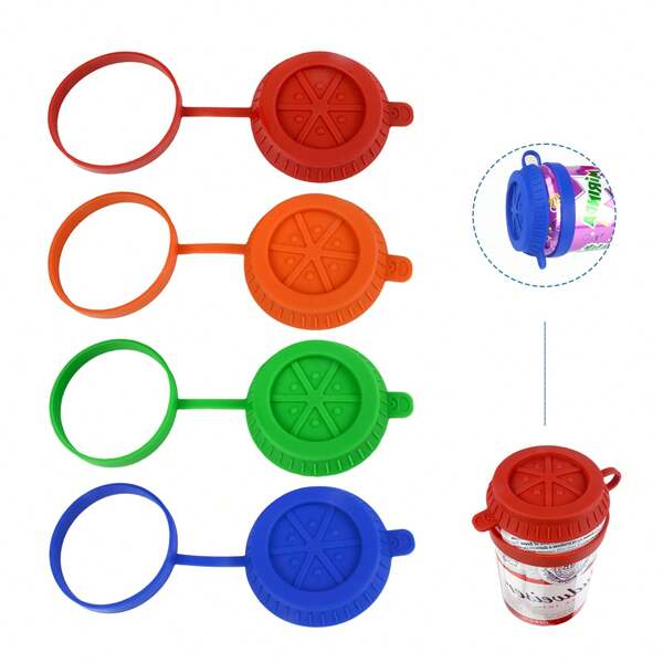 Reusable Soda Can Cover Lids,Silicone Dustproof Spill-Proof Can Cover,Sealed Leak-Proof Can Cover For Juice,Beer And Soda,Suitable For Standard Cans