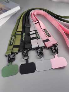 1 pieza Cordón ajustable de doble uso para hombro/cuello, resistente para exteriores, compras, viajes, senderismo, se ajusta a estuches de teléfono anchos, diseño de abeja - Multicolor - Ver 2