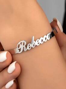 Individuell graviertes Armband aus Edelstahl für Damen - Retro Boho-Stil personalisierter Schmuck, geeignet für den täglichen Gebrauch und besondere Anlässe, Geburtstags- und Muttertagsgeschenk, Party-Accessoire, hochwertige Handwerkskunst, ein Muss für Fashionbegeisterte