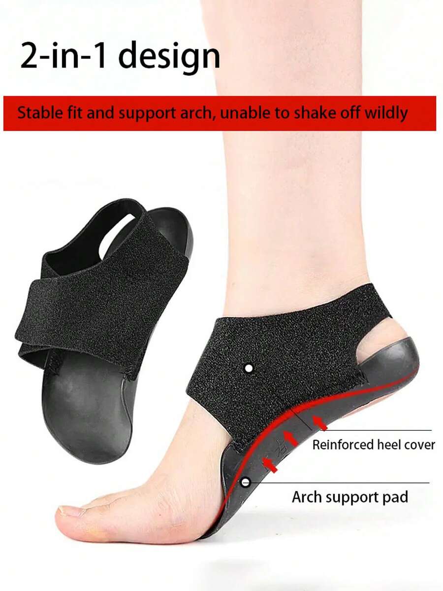 1 双魔术贴足弓支撑鞋垫，半垫，带后跟带 - 彩色 - 查看 1