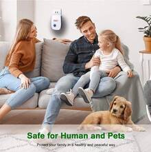 6pcs Pest Repeller Reject Ultrasonic Electronic Mouse Mosquito Insect Control - Blanco - Ver 4
