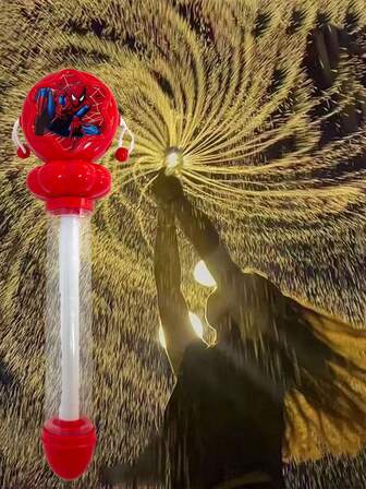 Pistola de agua con fuegos artificiales de Marvel Spider-Man, juguete de agua para salpicaduras y juegos de playa y piscina al aire libre en verano para niños