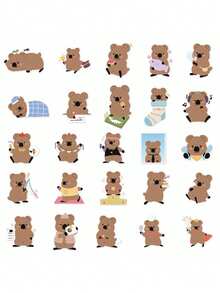 YWWBLD 50 buc Setonix Brachyurus autocolante PET cadou desene animate decorare album laptop bagaje chitară apă pahar telefon carcasă DIY Decal