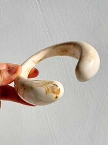 复古绿色和米色扎染不对称宽树脂手镯，水滴几何方形时尚新款手链