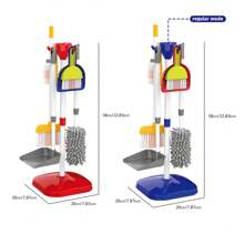 قطعة واحدة من حقيبة أدوات نظافة صغيرة محمولة ، لعبة لعبة تنظيف مريحة ، هدية لعبة ، البطاريات غير مشمولة