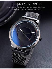 Sanda Concept Atmosphere Men's Watch Optical Phantom Cool Watch Personalized Quartz Watch - Black and White - View 11