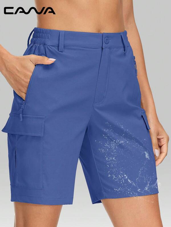 Cavva Women's Water Resistant Sport Shorts Quick Dry Breathable Lightweight Outdoor Shorts Multi Pockets Hiking Camping Golf Casual