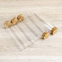 pthcrsdyn 12pcs/Set Diameter 3cm10ml/15ml/20ml/25ml/30ml/40ml/50ml/60ml/80ml/100ml/110ml Transparent Glass Test Tubes With Cork Stopper Empty Glass Bottles Jars Vials For Art DIY Crafts Wedding Favors 11 Sizes For You Choose Summer Birthday Gifts Beach Back To School School Supplies Room Decor - Transparent - View 4