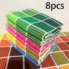 3/4/6/8 Stücke, Mikrofaser Reinigungstücher, Spültücher, Multifunktions-Reinigungstücher, Haushaltslappen, Küche/Bad Reinigungstücher, strapazierfähige saugfähige Tücher, entfernen leicht Flecken und Fett, Reinigungsbedarf, Reinigungsutensilien