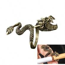 1 embout buccal en forme de dragon - sculpture métallique unique, design réaliste en forme de dragon, expérience de fumer sans les mains, élégant, convient aux amateurs de cigarettes, accessoires d'embout buccal | Accessoires de tabagisme | Artisanat métallique raffiné