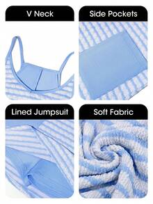 Conscious Women In Summer 2025 Sleeveless Casual Tennis Workout Mini Dress With Shorts - Sọc-Xanh da trời - Xem 4