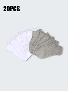 10/15 pares de calcetines cortos multicolor para mujer, calcetines tobilleros y calcetines de barco de corte bajo, calcetines invisibles para el verano