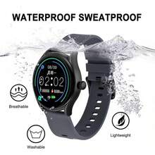 Silicone Watch Strap, Ultra-Thin Strap With Quick Release, 20mm, Black With Black Buckle - Khóa màu xám/đen - Xem 8