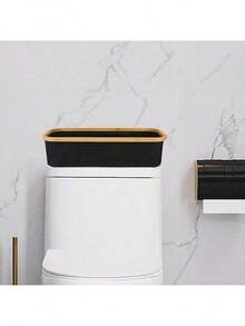 Cesta de almacenamiento de papel higiénico grande con tapa, organizador de papel higiénico delgado, puede contener hasta 20 rollos regulares o 15 rollos mega. Decoración del hogar y del baño, organizador del baño, decoración de otoño, de vuelta a la escuela - Multicolor - Ver 17