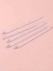 FULL BEAUTY 100 件可重复使用水晶指甲棒美甲双面美甲角质层推除工具修脚指甲护理、美甲用品、美甲工具、美甲工具、返校、指甲、按压指甲的美甲工具