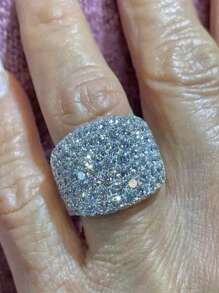 1 PC Luxury Cubic Zirconia Ring For Women For Wedding Engagement Party Jewelry Valentine's Day Gift