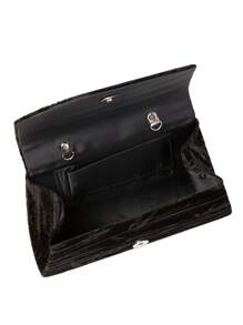1pc Asymmetrical Pattern Velveteen Material Party Clutch, Decorated With Elegant Crystal Wrist Strap And Crystal Tassel, Suitable For Wedding/Party/Prom/Formal Occasions (Handheld/Shoulder/Crossbody)