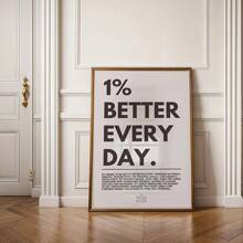 1pc Retro "Better Every Day" Inspirational Quote Poster Perfect For Home Office Classroom Decor No Frame ﻿