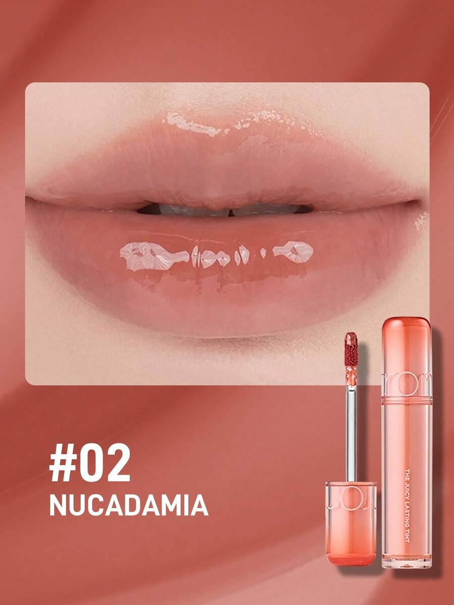 Rom&Nd Juice Mirror Water Gloss Lip Gloss Korean Makeup Student Lip Balm Moisturizing Lip Gloss - 02 ĐỒNG HỒ - Xem 1