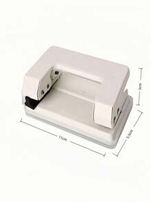 1pc Dual Hole Puncher, Portable Puncher, A4 Paper A5, Multifunctional Document Puncher, Loose Leaf Bill Card Binding, Office Supplies, Hand Account Metal Puncher, Stationery Accessories, School Supplies, Suitable For Boys And Girls, Students, White-Collar Workers, Teachers, Warehouse Staff, Etc,Back To School