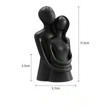 1 pezzo Candela con scultura a forma di coppia abbracciata, realizzata a mano, adatta come regalo per matrimonio, festività, San Valentino; decorazione di atmosfera romantica da tavolo per camera da letto, scultura di coppia abbracciata fatta a mano, candela per proposta di matrimonio
