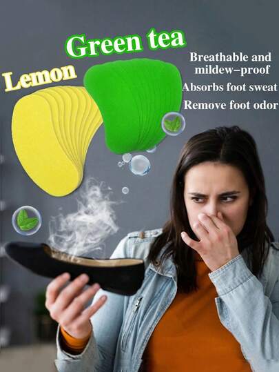 30-1 Piece Of Shoe Deodorant Stickers, Insole Deodorant Stickers, Lemon Foot Soothing Insole Stickers, Suitable For Shoe Odor Antiperspirant Foot Care Insulation, Galentines, Puppy, Carnival, Party Decorations, Shoe, Spring Summer Picks, Brides Maid Gifts, Room, Bedroom Decor, Bedroom Decor, Beach, Travel, For Men, For Women, Vacation