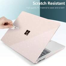 Batianda Premium Crystal Case For 13.8" Microsoft Surface Laptop Copilot+ PC 2024 7th Edition Lightweight Durable ScratchResistant With Keyboard Cover And Screen Protector Starlight - 星光 - 查看 5