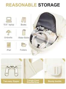 轻质防水尼龙面料防盗行李带设计个人女士背包书包书包休闲背包旅行背包适合女性和女孩大学生高中生，非常适合徒步旅行露营商务旅行度假假期大学户外礼物送给妈妈爸爸女儿朋友，开学第一天，大学背包