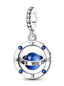 STYFNE 1 pingente de estrela, pingente de planeta estrela dourado, pingente de céu estrelado misterioso, pingente de pérola lua apanhador de sonhos, pingente de menina sentada na lua com miçangas, para pulseira faça você mesmo, joias femininas, presente diário
