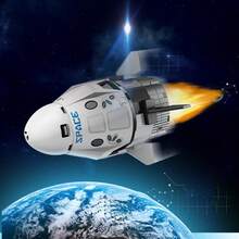 Astronaut Building Blocks Set, 3D Assembly Educational DIY Construction Toy Model, Home Decor For Space Enthusiasts, Creative Holiday Gift, Aerospace Rocket & Spaceship Series Launch Set - Multicolor - View 11