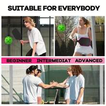 6pcs 40 Holes Pickleball, Great Bounce, Outdoor Sports, Compatible With All Types Of Paddles, Suitable For All Ages