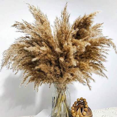 Reed Grass Dried Flowers Feather Bouquet Home Decor For Vase
