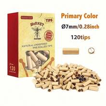 One Box Of 120 Pieces, Pre-Rolled Filter Tips, Filter Tips, Ø7 Mm Thick And Thin Cigarette Paper Nozzle, Smoking