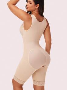 Fajas Colombianas Moldeadoras Shapewear BBL For Women Tummy Control Compression Garment Butt Lifter Full Body Shaper Bodysuit - Beige - View 5