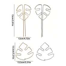 1/3/5pcs Reusable Metal Climbing Plant Stems Support Stake, Unique Design Plant Stake, Garden Decor, Flower Pot Decor, Plant Trellis, Ideal For Healthy Growth Of Indoor Plants