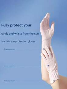 Summer Sunscreen Gloves, Multi-Color Options, Women & Men's UV Protection Sleeves, Unisex Youth Sunscreen Gloves, School & Halloween Accessories