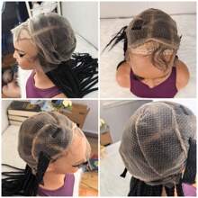 Elegant And High-Quality 36 Inch/90cm All Lace Braided Wig | Women's Synthetic Crochet Box Shaped Wig, Knotless Box Shaped Braid - All Lace Wig