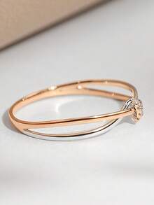 1枚奢华立方氧化锆戒指，女士款，适合婚礼、订婚、周年纪念、派对等场合，也可作为戒指或情人节礼物。 - 1# - 查看 4