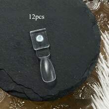 12/24pcs Clear Magnetic Attraction Nail Art Color Palette Easy To Disassemble Nail Sample Sticks Acrylic Practice Nail Tips Color Card Practice Fake Nail Card Display Chart For Nail Salon & Home Manicure Tools - Multicolor - View 7