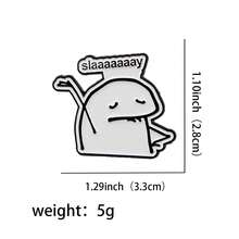 1 件西班牙格言珐琅胸针，独特的翻领别针徽章 - 可爱的包袋和服装配饰学校办公室配饰衬衫夹克珠宝圣诞节万圣节衣服别针有趣可爱的教师礼物 - 黑色 - 查看 12