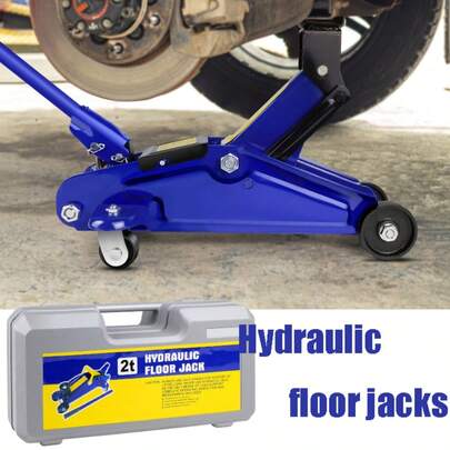 Royalswill 2 Tonne Heavy Duty Floor Jack, Low Profile Trolley Jack For Car, Van, Garage Tyre Repairs Changing Tyres Emergency Tool