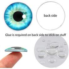 100PCS 30/25/20/16/12/8/6mm Assorted Mixed Size Eyes Glass Cabochon Clay Making Sculptures Props Findings Jewelry Making -Suitable For The Start Of The School Year